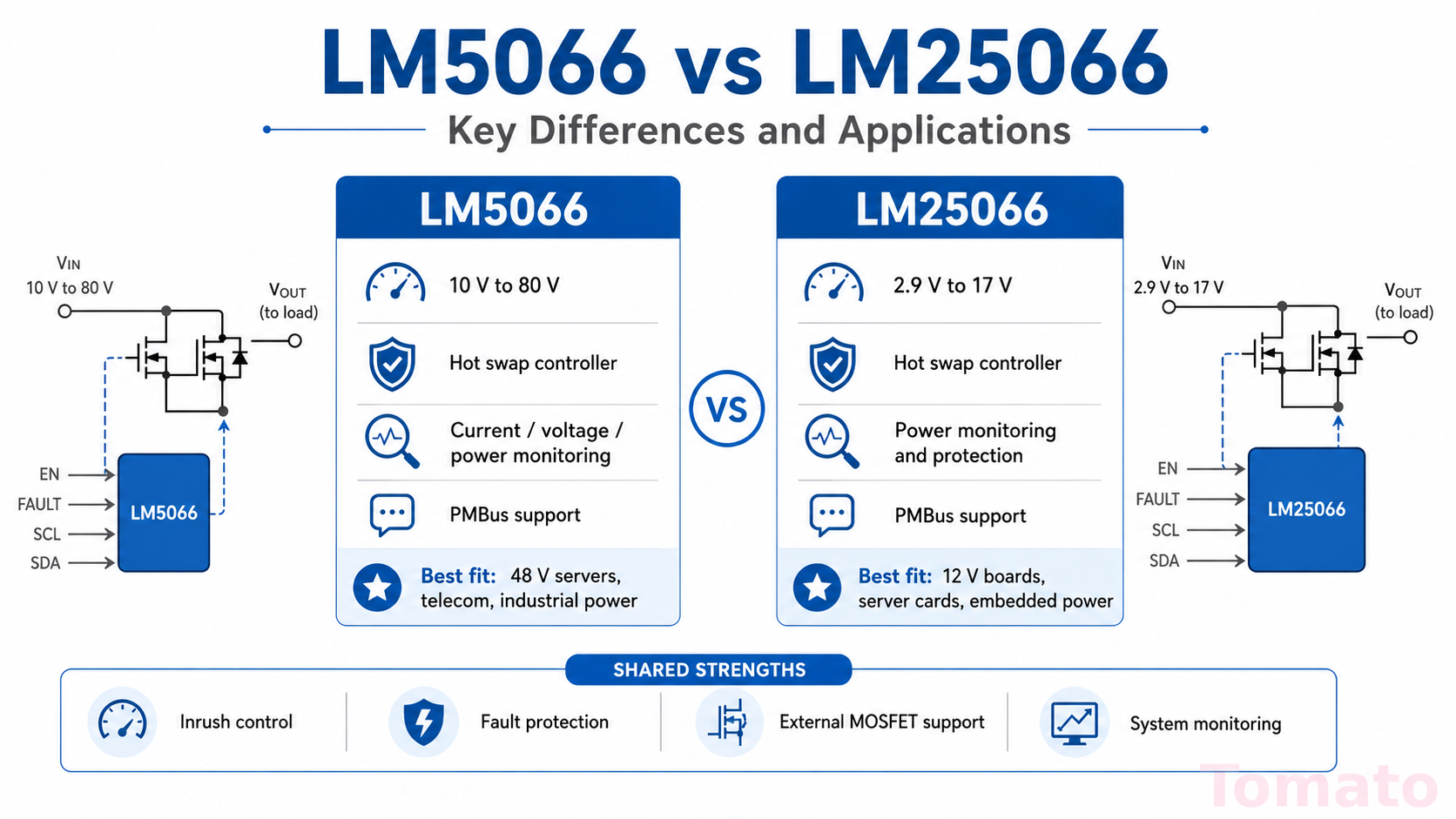 LM5066 vs LM25066: ключевые различия и области применения